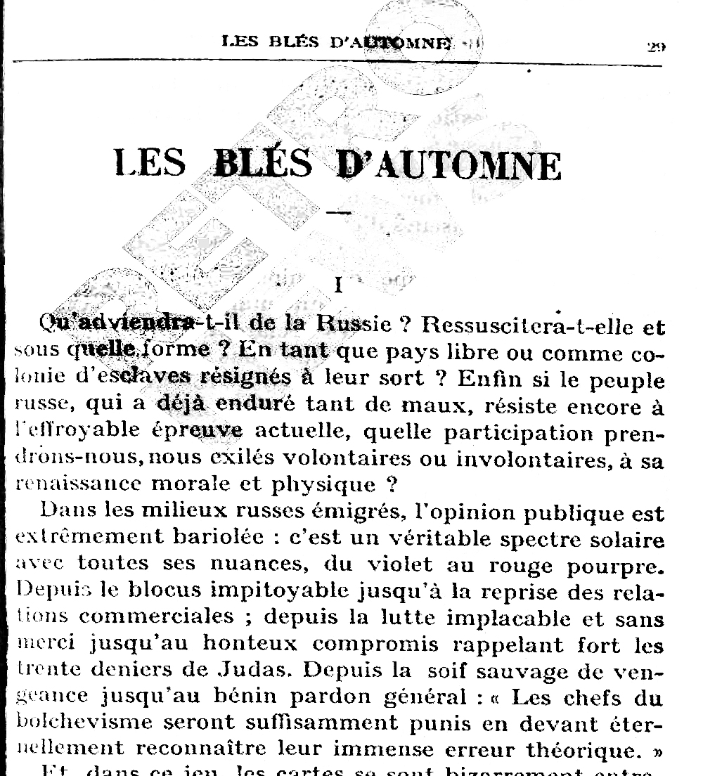 Blés dautomne
